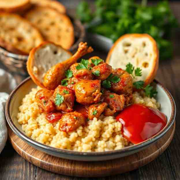 Algerian Chicken Rfissa Meal